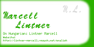 marcell lintner business card